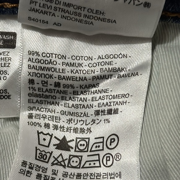 Wmns Levi’s 512 Jeans-99 Cotton-Med Wash-EUC - Picture 11 of 14